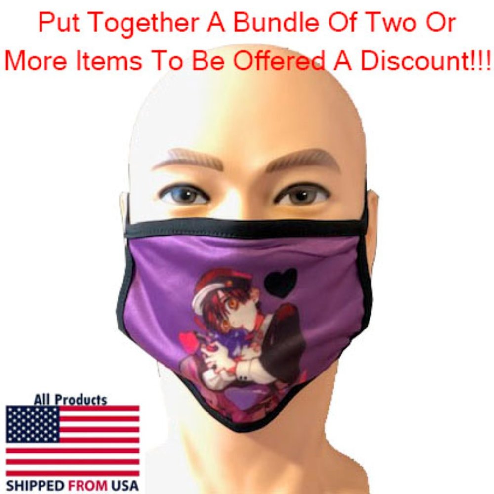 Washable Adult Anime Face Mask #7